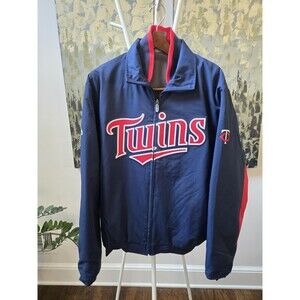 Minnesota Twins Majestic Authentic Men's Sz L Full Zip Therma Base MLB Jacket